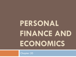 PERSONAL FINANCE AND ECONOMICS Chapter 20 Managing Your Money Section 1 Consumer Rights Consumers have rights, or protections, in the free enterprise system.  A consumer is someone who.