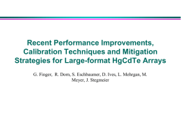 Recent Performance Improvements, Calibration Techniques and Mitigation Strategies for Large-format HgCdTe Arrays G.