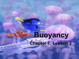 Buoyancy Chapter 1: Lesson 2 Aim Why did the Titanic Sink? Objectives • Students will be able to define buoyancy. • Students will be able.