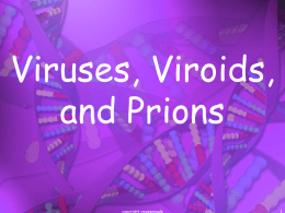 Viruses, Viroids, and Prions copyright cmassengale Are Viruses Living or Non-living? Viruses are both and neither They have some properties of life but not others For example,