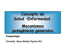 Concepto de Salud –Enfermedad. Mecanismos patogénicos generales Fisiopatología  Fernando Moya-Méndez Eguiluz Md. La Base Teórica de esta Revolución REPLICACIÓN  TRANSCRIPCIÓN  TRADUCCIÓN  GENOMA TRANSCRIPTOMA  PROTEOMA.
