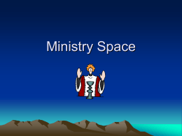 Ministry Space From the Experts • Don’t rent more space then you can afford – 1,200 sq.