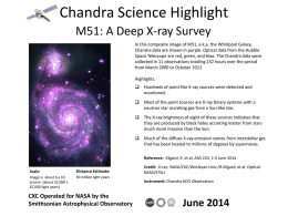Chandra Science Highlight M51: A Deep X-ray Survey In this composite image of M51, a.k.a.