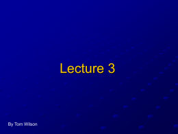 Lecture 3  By Tom Wilson Summary of Lecture 1 Noise in a Receiver   TRMS   TSYS    Analying bandwidth (for lines, need 3 resolution elements.