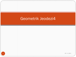 Geometrik Jeodezi4  07.11.2015 Elipsoid Yüzeyinde Bazı Büyüklükler – Meridyen Yayının Uzunluğu  07.11.2015 Elipsoid Yüzeyinde Bazı Büyüklükler – Meridyen Yayının Uzunluğu  Bu integrali almak için.