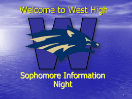 Welcome to West High  Sophomore Information Night Let’s meet the counselors ! Iris Abraham  A - Carz + ABL  iabraham@tusd.net  X 8332  Sarah Banchero  Cas - Hern  sbanchero@tusd.net  X 3005  Bradley.