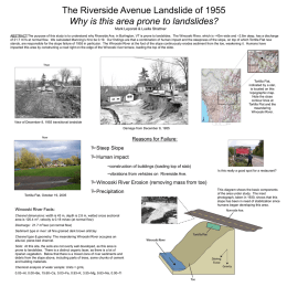 The Riverside Avenue Landslide of 1955 Why is this area prone to landslides? Mark Leporati & Luella Strattner ABSTRACT:The purpose of this study.