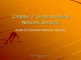 Chapter 2: Understanding Network Security Guide to Computer Network Security  Kizza - Guide to Computer Network Security.