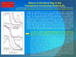 Nature of the Band Gap in the Transparent Conducting Oxide In2O3 Kevin E.
