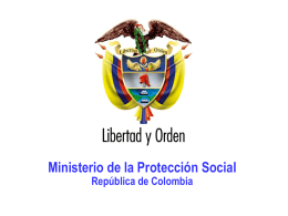 Ministerio de la Protección Social República de Colombia Ministerio de la Protección Social República de Colombia  GATISO.