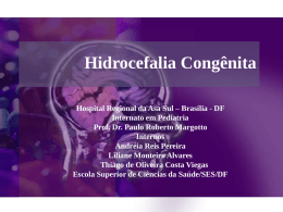 Hidrocefalia Congênita Hospital Regional da Asa Sul – Brasília - DF Internato em Pediatria Prof.