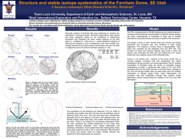Structure and stable isotope systematics of the Farnham Dome, SE Utah P.