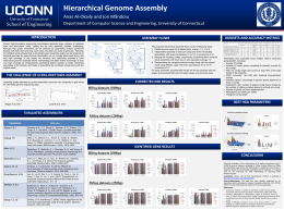 Hierarchical Genome Assembly Anas Al-Okaily and Ion Mӑndoiu  University of Connecticut  School of Engineering  Department of Computer Science and Engineering, University of Connecticut  INTRODUCTION  ASSEMBLY FLOWS  Current.