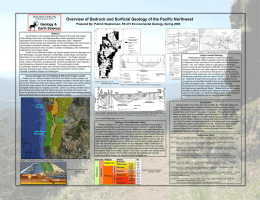 Overview of Bedrock and Surficial Geology of the Pacific Northwest Prepared By: Patrick Stephenson, ES 473 Environmental Geology, Spring 2009  Abstract Constrained by.