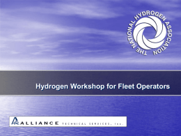 Hydrogen Workshop for Fleet Operators Module 4, “Hydrogen Powertrains and Vehicles”