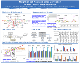 Neighbor-cell Assisted Error Correction for MLC NAND Flash Memories Yu Cai(CMU), Gulay Yalcin (BSC), Onur Mutlu(CMU), Erich F.