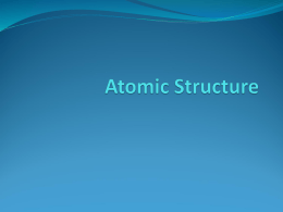 Standards  1a. Students know how to relate the position of an element in the periodic table to its atomic number and atomic.