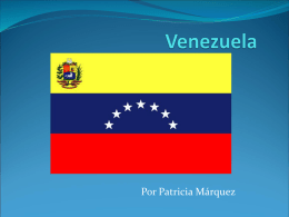 Por Patricia Márquez Venezuela está situada al norte de América del Sur.  Sus límites son: Guyana, Brasil, Colombia y el Mar Caribe. Su capital federal es Caracas.