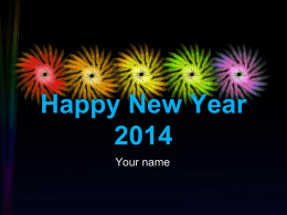Happy New YearYour name Example Bullet Point Slide • Bullet point • Bullet point – Sub Bullet.