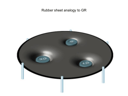 Rubber sheet analogy to GR Einstein’s view of orbits The closer the light beam passes to the deflector, the greater.