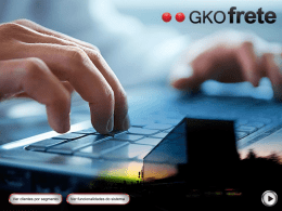 Ver clientes por segmento  Ver funcionalidades do sistema A GKO Informática  Fundada em 1987, a GKO Informática se dedica ao desenvolvimento e apoio.
