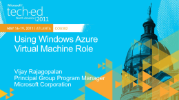 COS302 Windows Azure = Managed for You Applications Runtimes Database Operating System Virtualization Server Storage Networking  Standalone Servers  IaaS  PaaS  SaaS GENERAL PURPOSE PROGRAMMING LANGUAGES  Windows Azure Platform  Compute  Storage  Management  CDN.