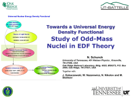 Towards a Universal Energy Density Functional  Study of Odd-Mass Nuclei in EDF Theory N.