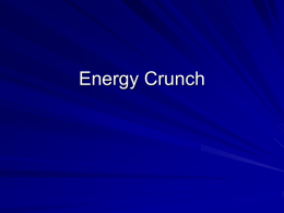 Energy Crunch Question A seed is planted in the ground. Over the years it grows into a larger tree.