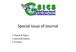 Special Issue of Journal • Theme & Topics • Journal & Editors • Timeline.