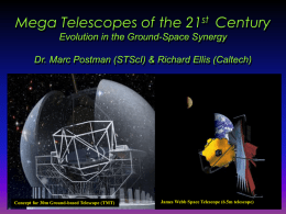 Mega Telescopes of the 21st Century Evolution in the Ground-Space Synergy  Dr.