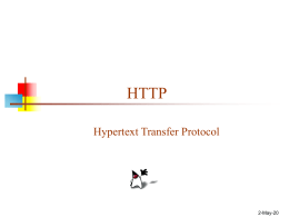 HTTP Hypertext Transfer Protocol  7-Nov-15 HTTP messages   HTTP is the language that web clients and web servers use to talk to each other     HTTP is.