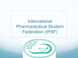 International Pharmaceutical Student Federation (IPSF) IPSF Committee-Memphis   Chair: Hilary Box  hbox@uthsc.edu   Vice-Chair: Laura Fuller lfuller@uthsc.edu   Vice-Chair: Jade Taylor jtayl125@uthsc.edu.