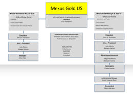 Mexus Gold US Mexus Resources S.A. de C.V.  Mexus Gold Mining S.A.