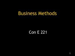Business Methods  Con E 221 RPQ’s 1. The two major accounting methods are the cash method and the accrual method A.