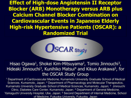 Effect of High-dose Angiotensin II Receptor Blocker (ARB) Monotherapy versus ARB plus Calcium Channel Blocker Combination on Cardiovascular Events in Japanese Elderly High-risk Hypertensive.