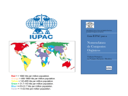 International Union of Pure and Applied Chemistry Sociedade Portuguesa de Química  Guia IUPAC para a  Nomenclatura de Compostos Orgânicos Tradução Portuguesa nas Variantes Europeia e Brasileira  Red =