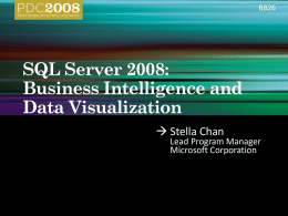 BB26   Stella Chan  Lead Program Manager Microsoft Corporation      Vision and strategy  Improving organizations by providing business insights to { all } employees, leading to better,