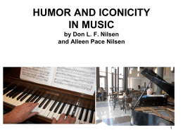 HUMOR AND ICONICITY IN MUSIC by Don L. F. Nilsen and Alleen Pace Nilsen.