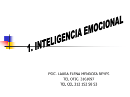 PSIC. LAURA ELENA MENDOZA REYES TEL OFIC. 3161097 TEL CEL 312 152 58 53