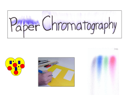 What is Chromatography? Chromatography is a technique for separating mixtures into their components in order to analyze, identify, purify, and/or quantify the mixture or components.  •
