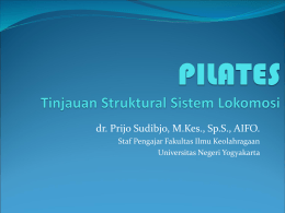 dr. Prijo Sudibjo, M.Kes., Sp.S., AIFO. Staf Pengajar Fakultas Ilmu Keolahragaan Universitas Negeri Yogyakarta.