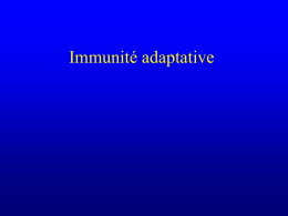 Immunité adaptative Programme • 1a. Antigènes – – – –  Définition Antigénicité et immunogénicité Structure moléculaire des antigènes Propriétés qui influencent l’immunogénicité des antigènes • Liées à l’antigène lui-même • Liées à.