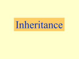 Inheritance Some features are in two forms  e.g. Some people have ear lobes and others do not.