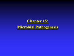 Chapter 15: Microbial Pathogenesis Microbial Pathogenesis Entry into the Host Must access and adhere to host tissues, penetrate or evade host defenses, and damage.
