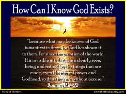 “because what may be known of God is manifest in them, for God has shown it to them.