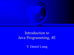 Introduction to Java Programming, 4E Y. Daniel Liang Chapter 4 Methods   Introducing Methods – Benefits of methods, Declaring Methods, and Calling Methods    Passing Parameters – Pass.