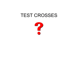 TEST CROSSES TESTCROSS used to tell what genes an organism has  Example: The genes of a TALL PARENT are UNKNOWN - COULD HAVE _____ TT Tt -