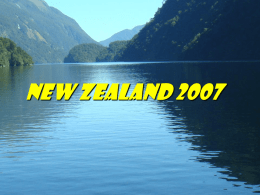 New Zealand 2007 Ho hum: 2+ weeks in New Zealand …  Pfizer Ford Gap Chrysler Yahoo microsoft wal*mart ??? ???
