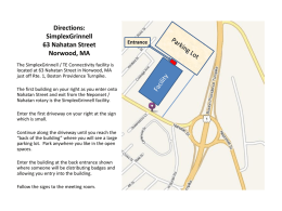 Directions: SimplexGrinnell 63 Nahatan Street Norwood, MA The SimplexGrinnell / TE Connectivity facility is located at 63 Nahatan Street in Norwood, MA just off Rte.