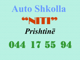 Auto Shkolla “NITI” Prishtinë  044 17 55 94 Shenjat me dritë/semaforët.
